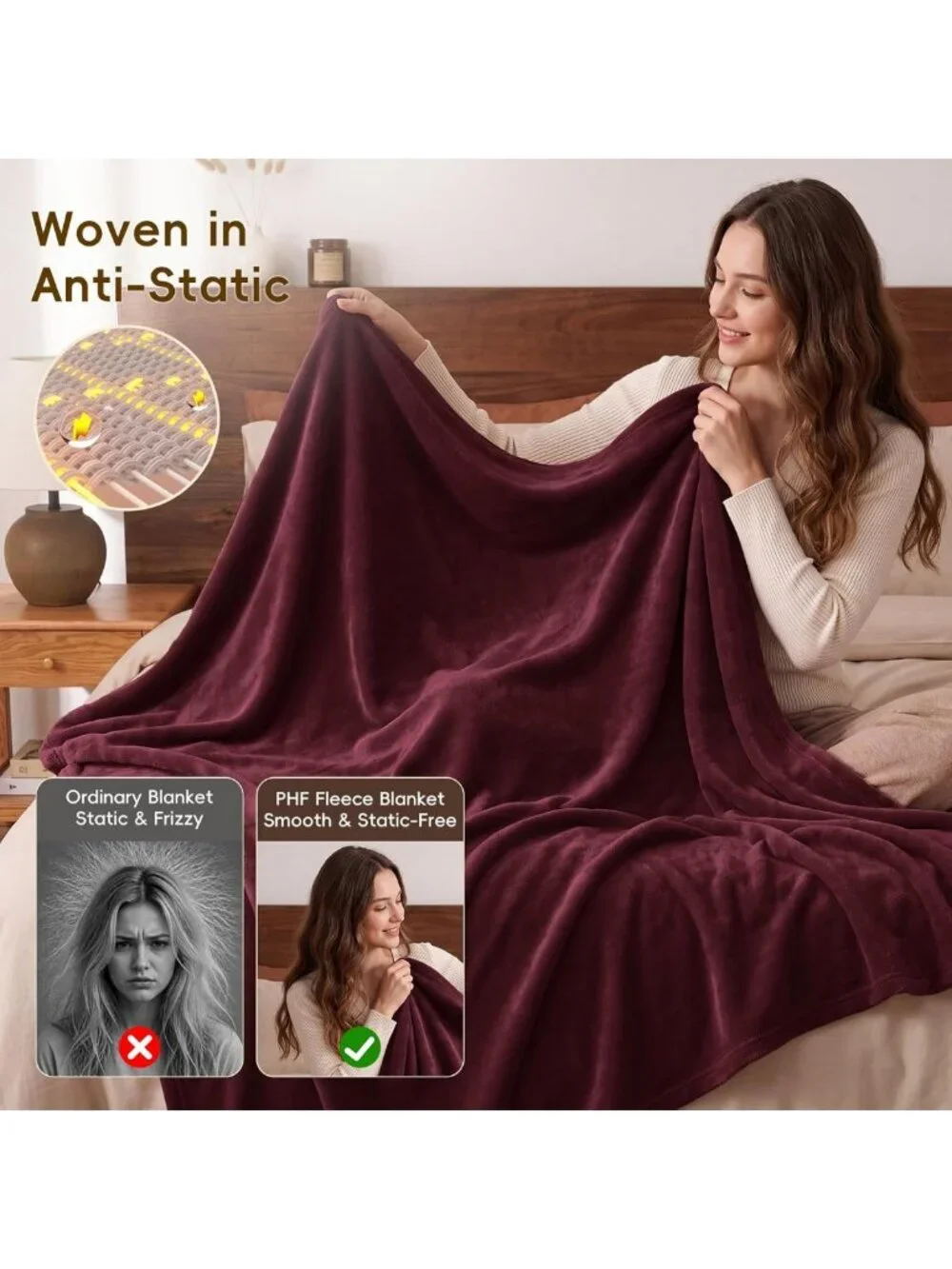 Cozy Queen Fleece Blanket 90